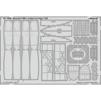 Eduard - Beaufort Mk.I undercarriage for ICM