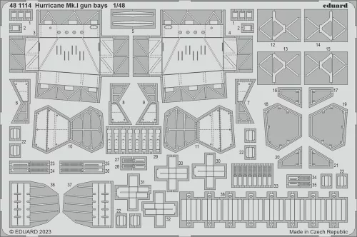 Eduard - Hurricane Mk.I gun bays 1/48 HOBBY BOSS