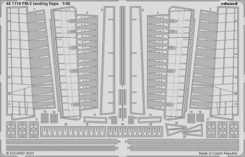 Eduard - FM-2 landing flaps 1/48 EDUARD