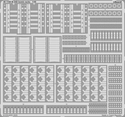 Eduard - B-24D bomb racks  HOBBY BOSS