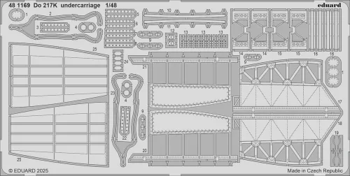 Eduard - Do 217K undercarriage  ICM