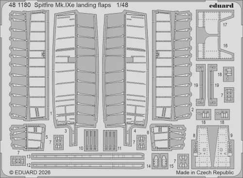 Eduard - Spitfire Mk.IXe landing flaps for Airfix