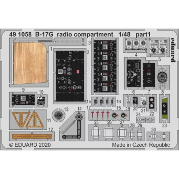 Eduard - B-17G radio compartment for HKM