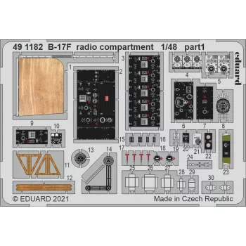 Eduard - B-17F radio compartment for HKM