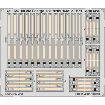 Eduard - Mi-8MT cargo seatbelts STEEL 1/48 TRUMPETER