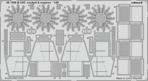 Eduard - B-24D cockpit & engines  HOBBY BOSS
