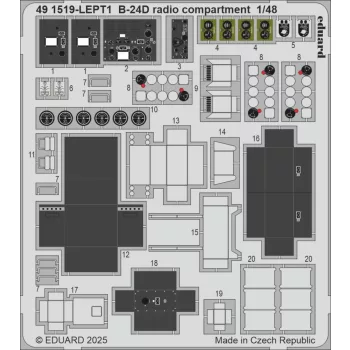 Eduard - B-24D radio compartment  HOBBY BOSS