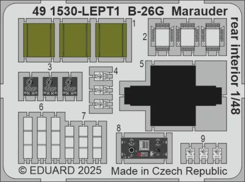 Eduard - B-26G Marauder rear interior  ICM