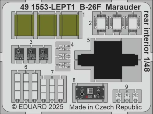 Eduard - B-26F Marauder rear interior  ICM