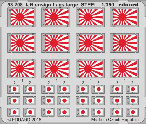 Eduard - IJN ensign flags large STEEL