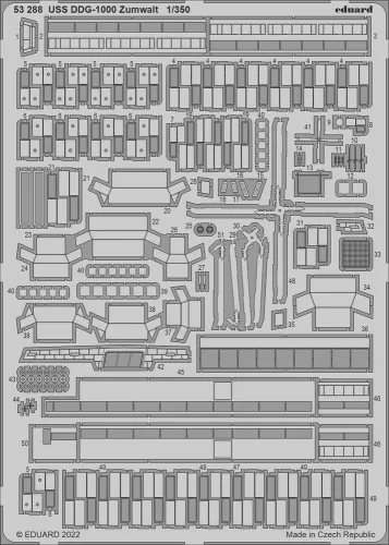 Eduard - USS DDG-1000 Zumwalt for SNOWMAN MODELS / TAKOM