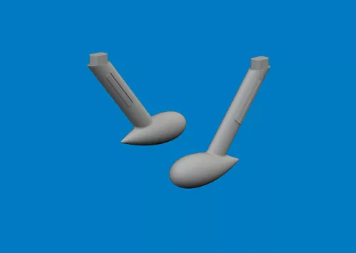 Eduard - Bf 109G balance weights PRINT for Airfix