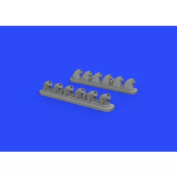 Eduard - P-40E exhaust stacks for Hasegawa