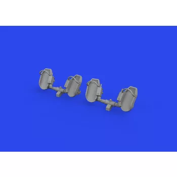 Eduard - Bf 109E rudder pedals early PRINT 1/32