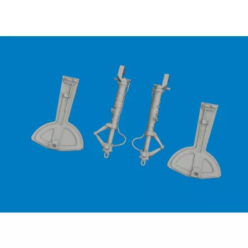 Eduard - Bf 109G undercarriage legs PRINT for Revell