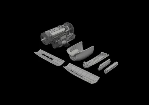 Eduard - P-40N engine PRINT  EDUARD