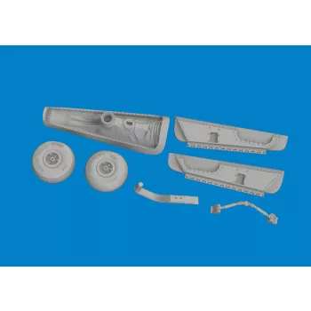 Eduard - P-40N tail wheel bay PRINT 1/48 for Eduard