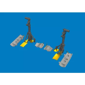 Eduard - P-40K undercarriage legs PRINT for Eduard