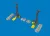 Eduard - P-40K undercarriage legs PRINT for Eduard