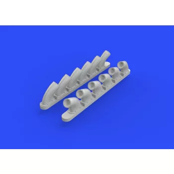 Eduard - P-40B exhaust stacks for Airfix