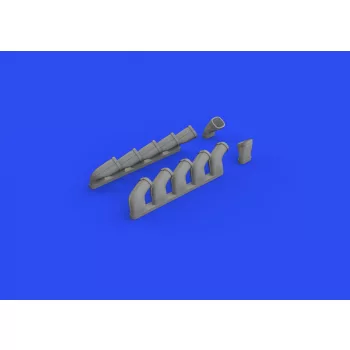 Eduard - Il-2 exhaust stacks 1/48 for ZVEZDA