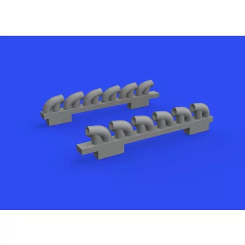 Eduard - P-39Q exhaust stacks PRINT 1/72 for ARMA HOBBY