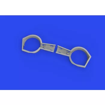 Eduard - Bf 109F/G wheel bays angular PRINT 1/72 EDUARD