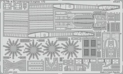 Eduard - B-24J undercarriage & engines  HASEGAWA