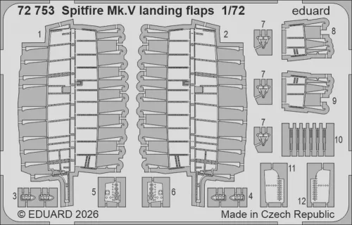 Eduard - Spitfire Mk.V landing flaps for Eduard