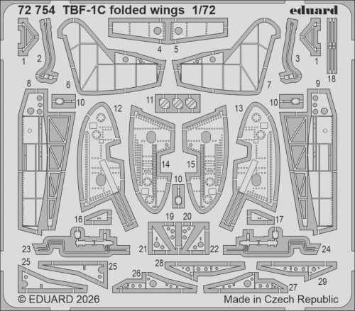 Eduard - TBF-1C folded wings for Hobby Boss