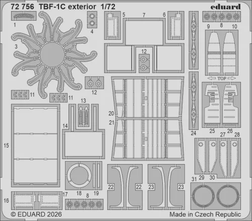 Eduard - TBF-1C exterior for Hobby Boss