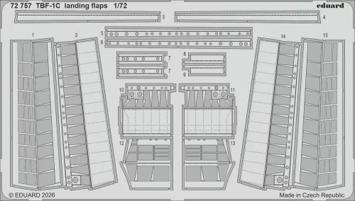 Eduard - TBF-1C landing flaps for Hobby Boss