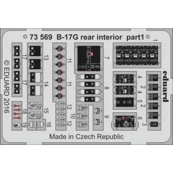 Eduard - B-17G rear interior for Airfix