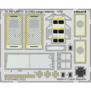 Eduard - C-130J cargo interior 1/72 ZVEZDA