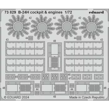 Eduard - B-24H cockpit & engines 1/72