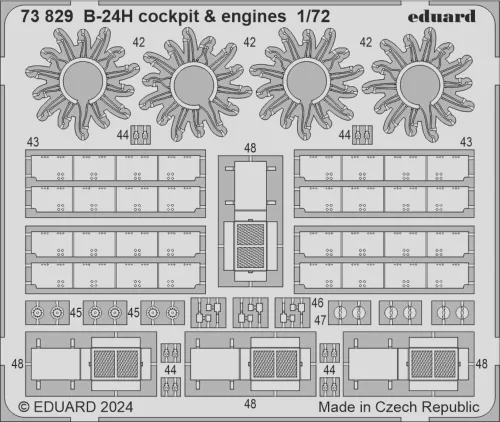Eduard - B-24H cockpit & engines 1/72