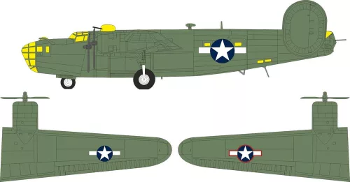 Eduard - B-24D US national insignia for Airfix