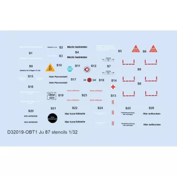 Eduard - Ju 87 stencils for HASEGAWA/TRUMPETER/REVELL