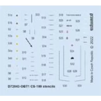 Eduard - CS-199 stencils 1/72
