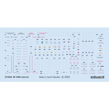 Eduard - Bf 109G stencils