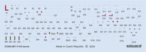 Eduard - P-51D stencils