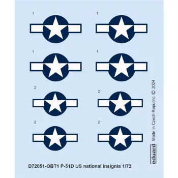 Eduard - P-51D US national insignia