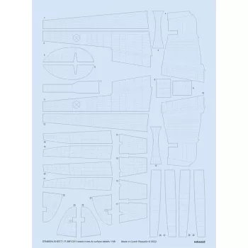   Eduard - P-38F/G/H raised rivets & surface details for TAMIYA