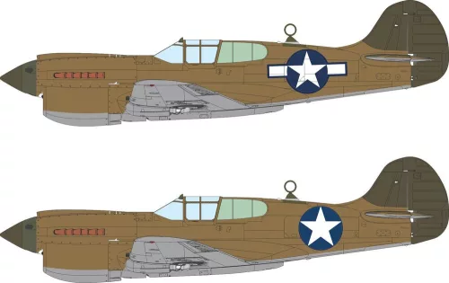 Eduard - P-40K US national insignia for Eduard