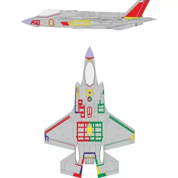 Eduard - F-35A RAM coating early 1/48 TAMIYA