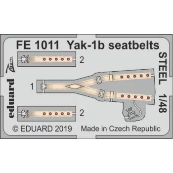 Eduard - Yak-1b seatbelts STEEL for Zvezda
