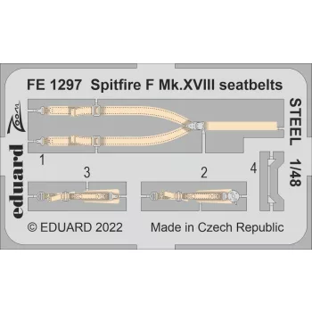 Eduard - Spitfire F Mk.XVIII seatbelts STEEL