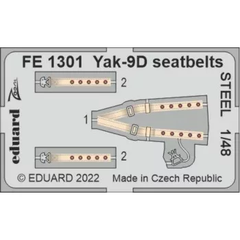 Eduard - Yak-9D seatbelts STEEL