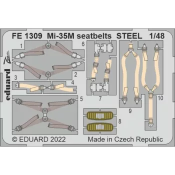 Eduard - Mi-35M seatbelts STEEL for ZVEZDA