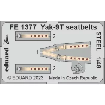 Eduard - Yak-9T seatbelts STEEL 1/48 ZVEZDA